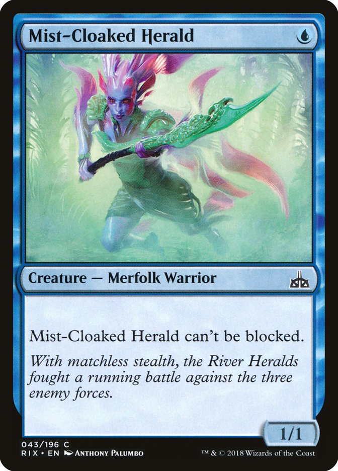 Mist-Cloaked Herald [Rivals of Ixalan] | Game Master's Emporium (The New GME)