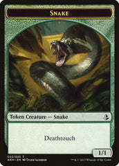 Aven Initiate // Snake Double-Sided Token [Amonkhet Tokens] | Game Master's Emporium (The New GME)
