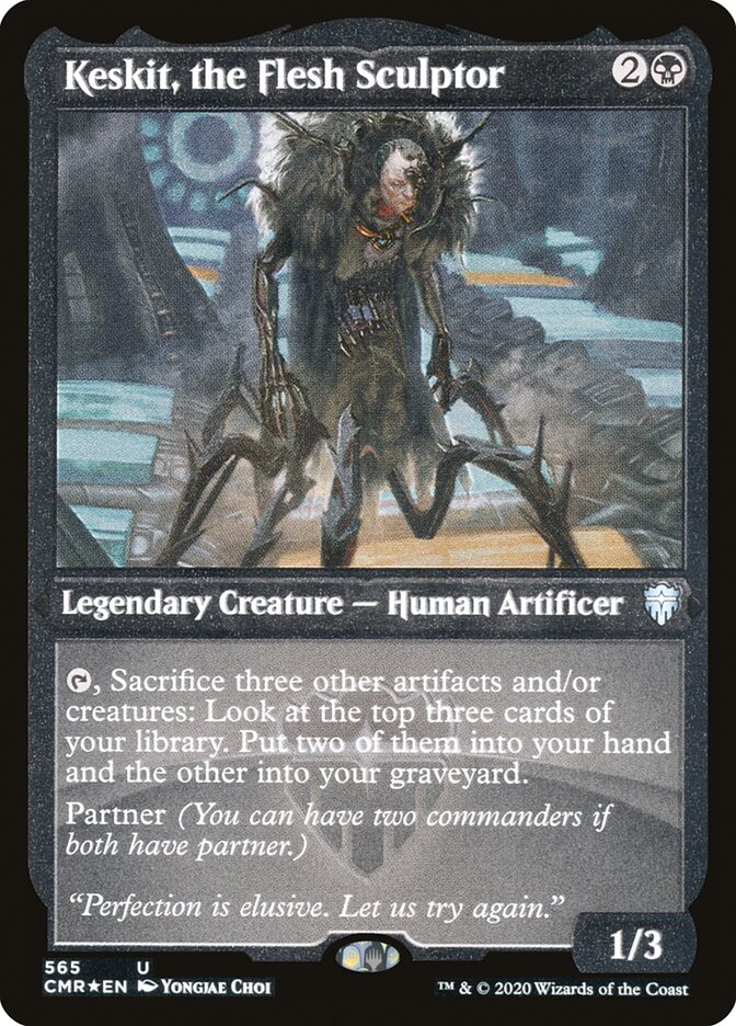 Keskit, the Flesh Sculptor (Etched) [Commander Legends] | Game Master's Emporium (The New GME)