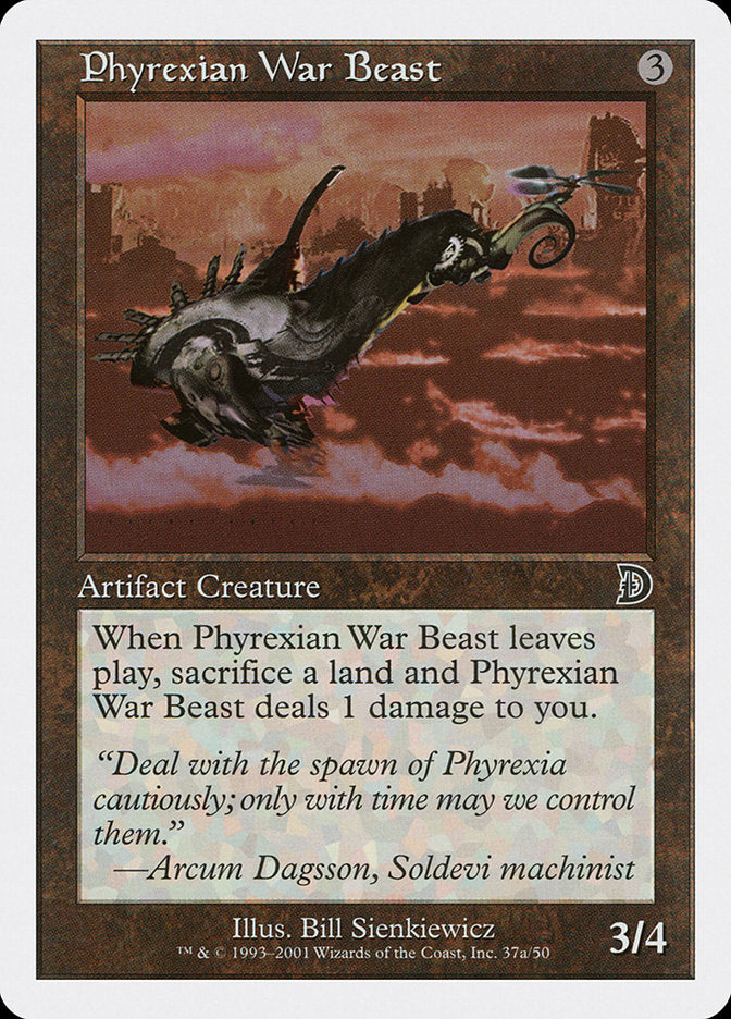 Phyrexian War Beast (Signature on Left) [Deckmasters] | Game Master's Emporium (The New GME)