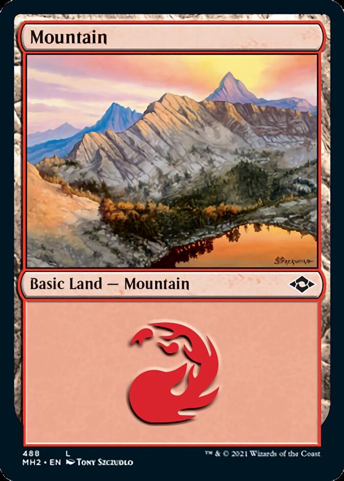 Mountain (488) (Foil Etched) [Modern Horizons 2] | Game Master's Emporium (The New GME)