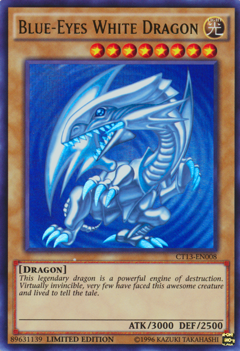 Blue-Eyes White Dragon [CT13-EN008] Ultra Rare | Game Master's Emporium (The New GME)