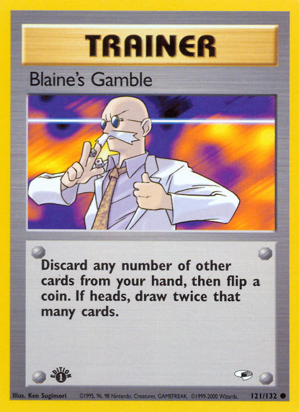 Blaine's Gamble (121/132) [Gym Heroes 1st Edition] | Game Master's Emporium (The New GME)