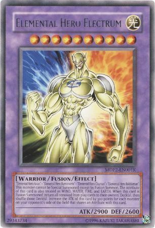 Elemental Hero Electrum (Redemption Replacement) [MDP2-EN001K] Rare | Game Master's Emporium (The New GME)