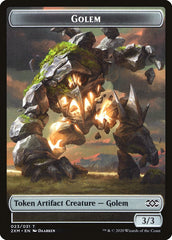 Wolf // Golem Double-Sided Token [Double Masters Tokens] | Game Master's Emporium (The New GME)