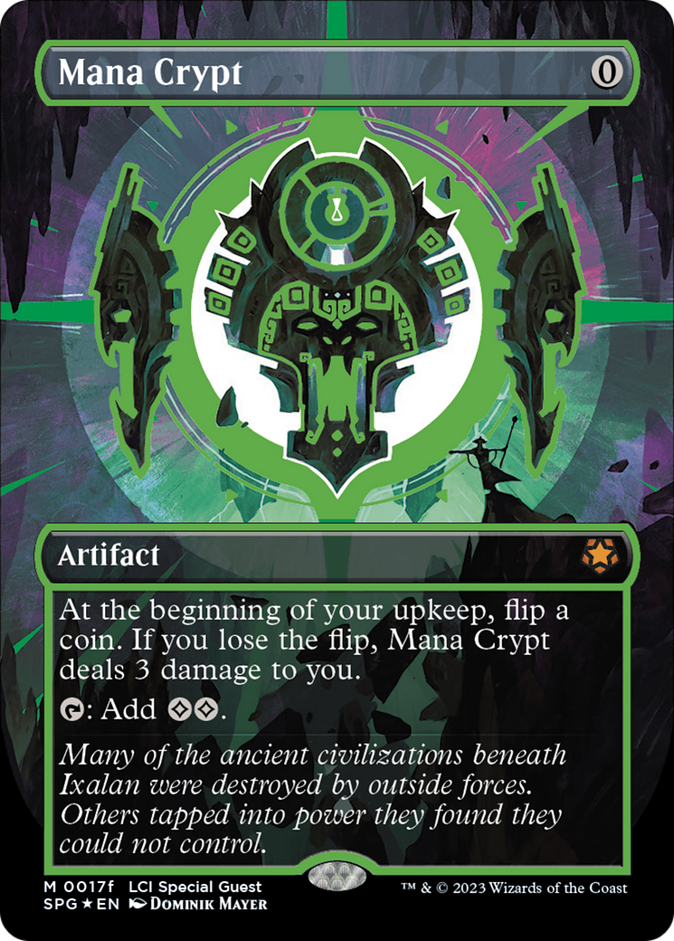 Mana Crypt (0017f) (Borderless) [The Lost Caverns of Ixalan Special Guests] | Game Master's Emporium (The New GME)