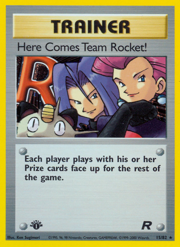 Here Comes Team Rocket! (15/82) [Team Rocket 1st Edition] | Game Master's Emporium (The New GME)