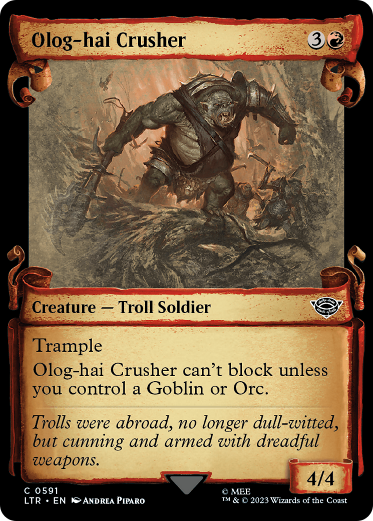 Olog-Hai Crusher [The Lord of the Rings: Tales of Middle-Earth Showcase Scrolls] | Game Master's Emporium (The New GME)