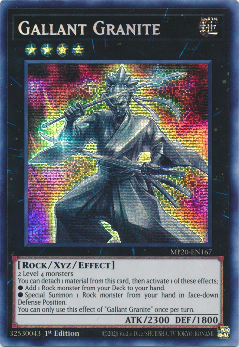 Gallant Granite [MP20-EN167] Prismatic Secret Rare | Game Master's Emporium (The New GME)