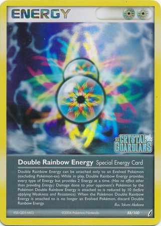 Double Rainbow Energy (88/100) (Stamped) [EX: Crystal Guardians] | Game Master's Emporium (The New GME)