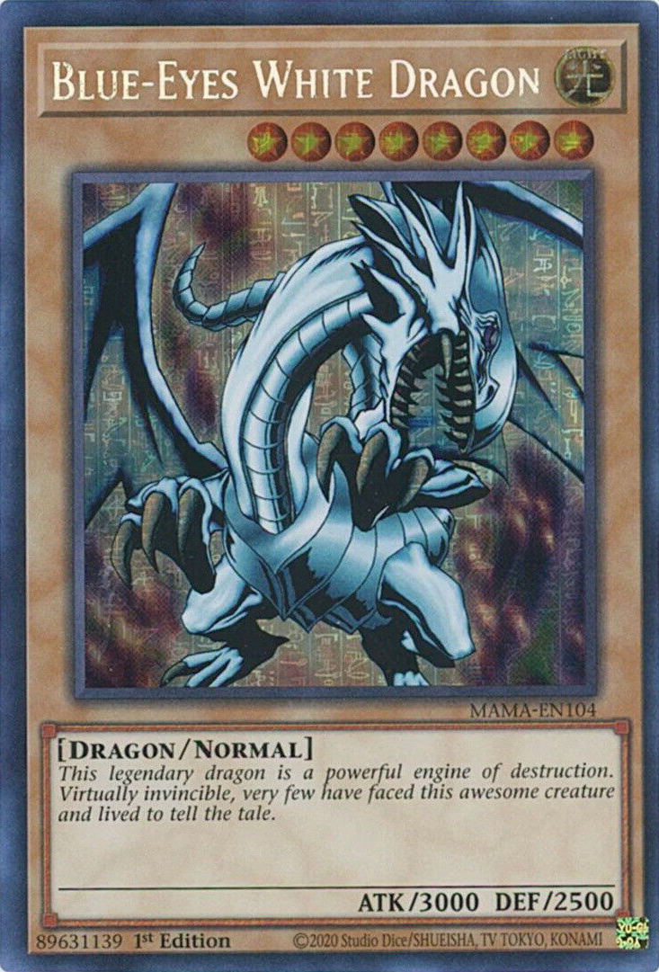 Blue-Eyes White Dragon [MAMA-EN104] Ultra Pharaoh's Rare | Game Master's Emporium (The New GME)