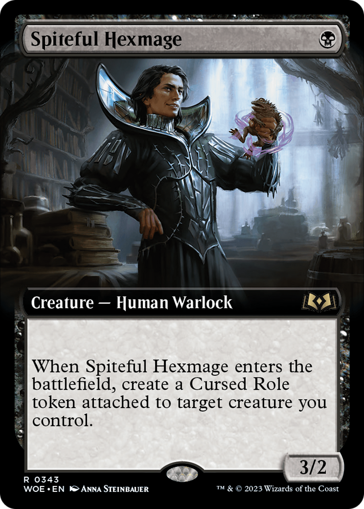 Spiteful Hexmage (Extended Art) [Wilds of Eldraine] | Game Master's Emporium (The New GME)