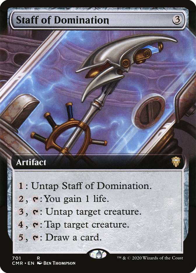 Staff of Domination (Extended Art) [Commander Legends] | Game Master's Emporium (The New GME)