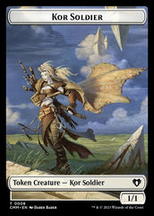 Saproling // Kor Soldier Double-Sided Token [Commander Masters Tokens] | Game Master's Emporium (The New GME)