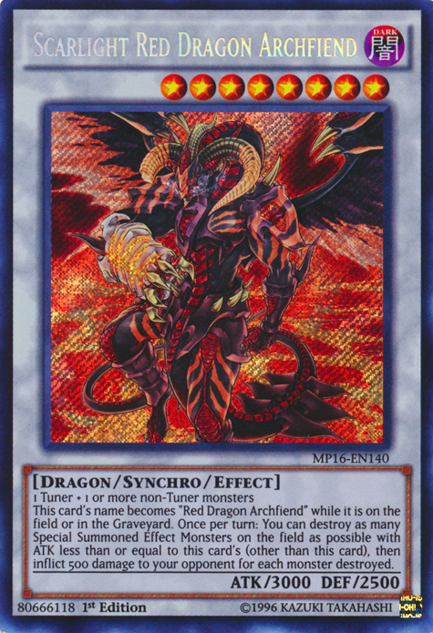 Scarlight Red Dragon Archfiend [MP16-EN140] Secret Rare | Game Master's Emporium (The New GME)