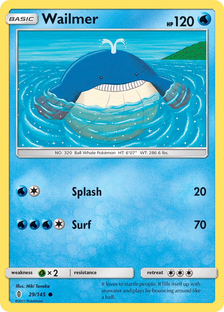 Wailmer (29/145) [Sun & Moon: Guardians Rising] | Game Master's Emporium (The New GME)