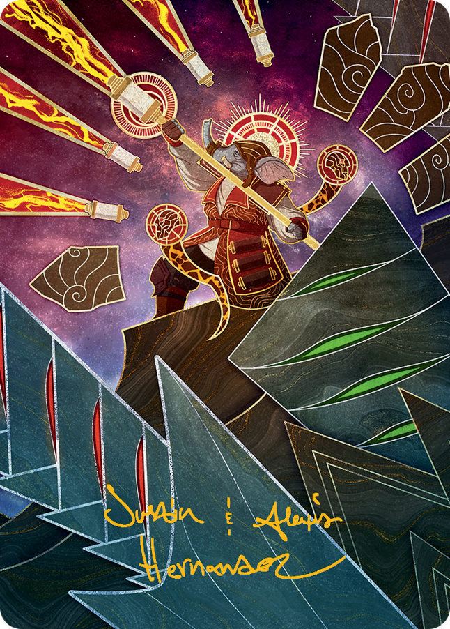 Quintorius, Loremaster Art Card (63) (Gold-Stamped Signature) [March of the Machine Art Series] | Game Master's Emporium (The New GME)