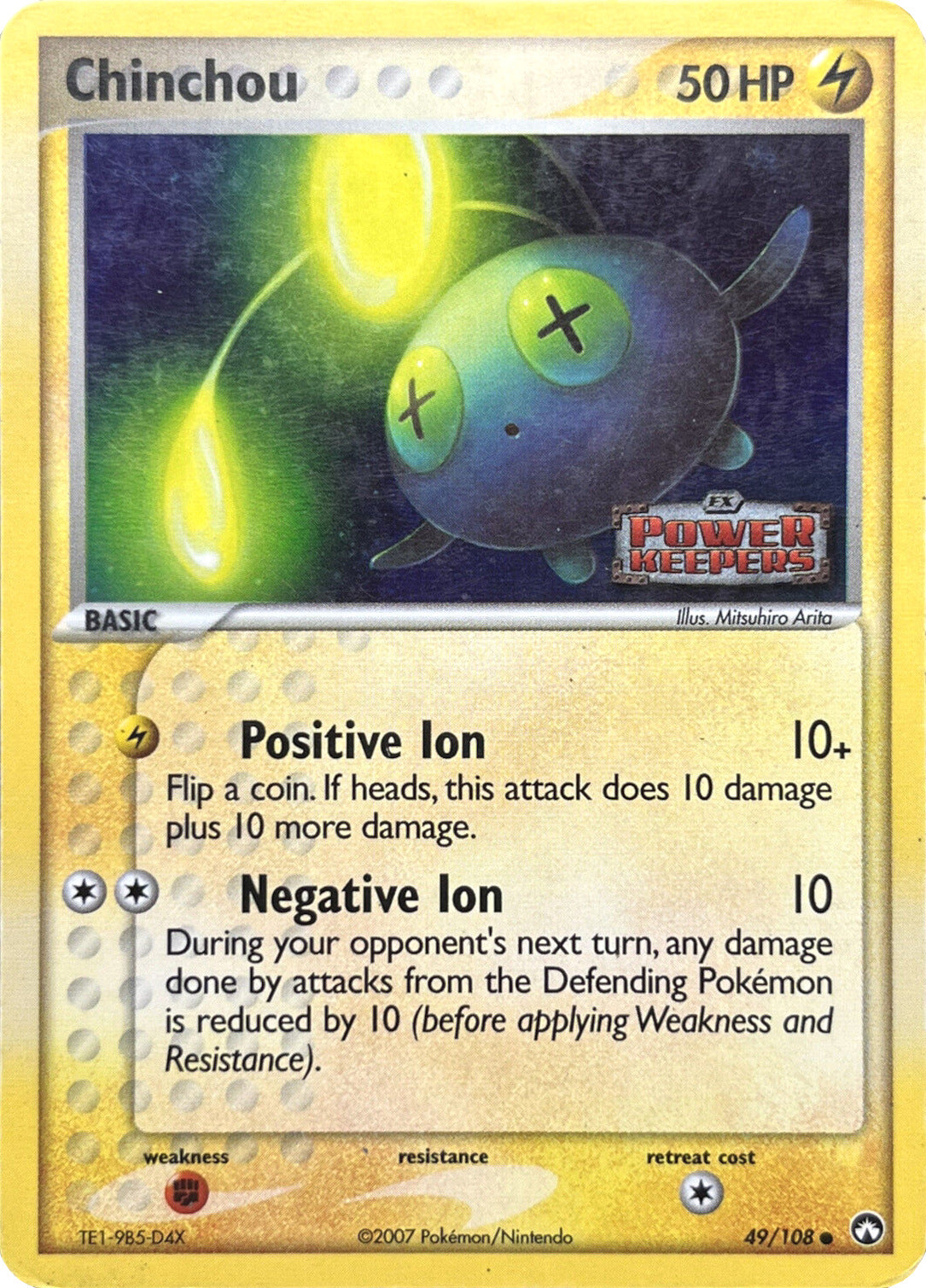 Chinchou (49/108) (Stamped) [EX: Power Keepers] | Game Master's Emporium (The New GME)