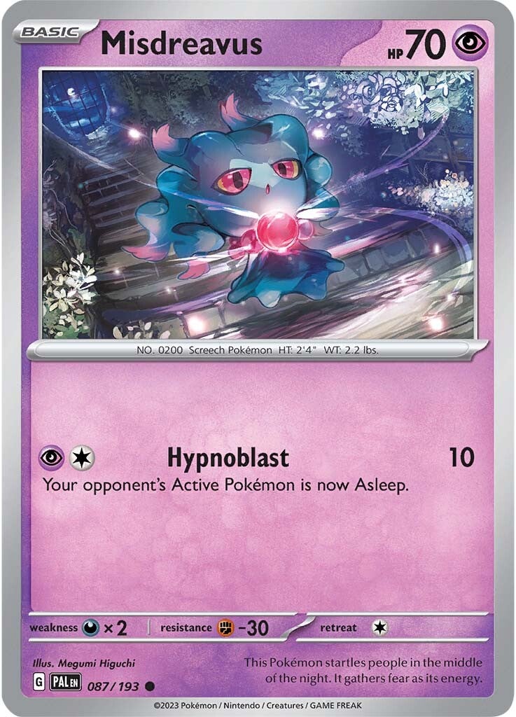 Misdreavus (087/193) [Scarlet & Violet: Paldea Evolved] | Game Master's Emporium (The New GME)