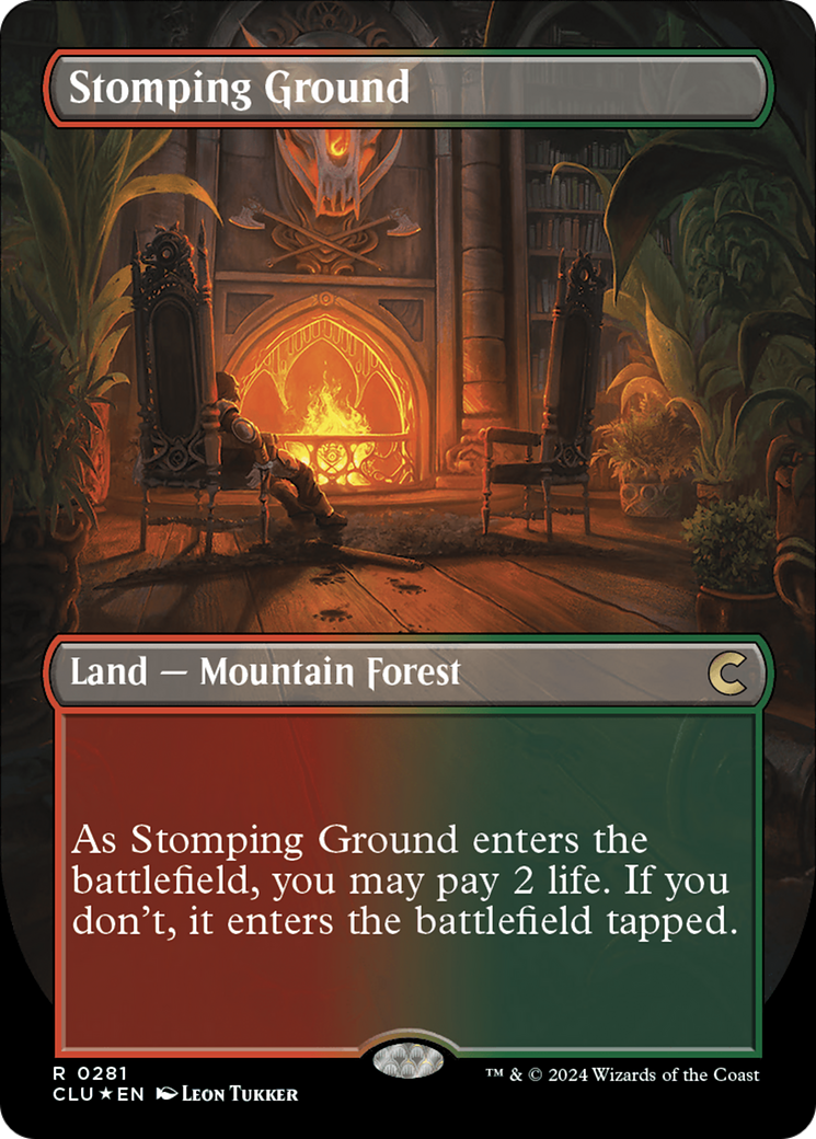 Stomping Ground (Borderless) [Ravnica: Clue Edition] | Game Master's Emporium (The New GME)