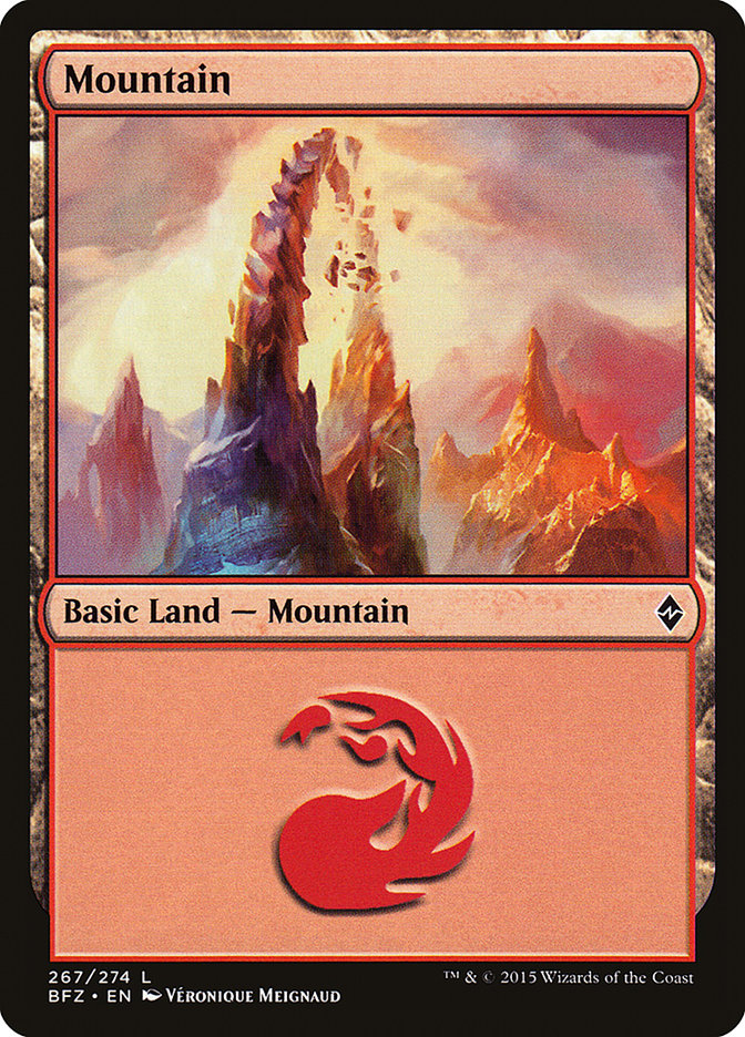 Mountain (267) [Battle for Zendikar] | Game Master's Emporium (The New GME)