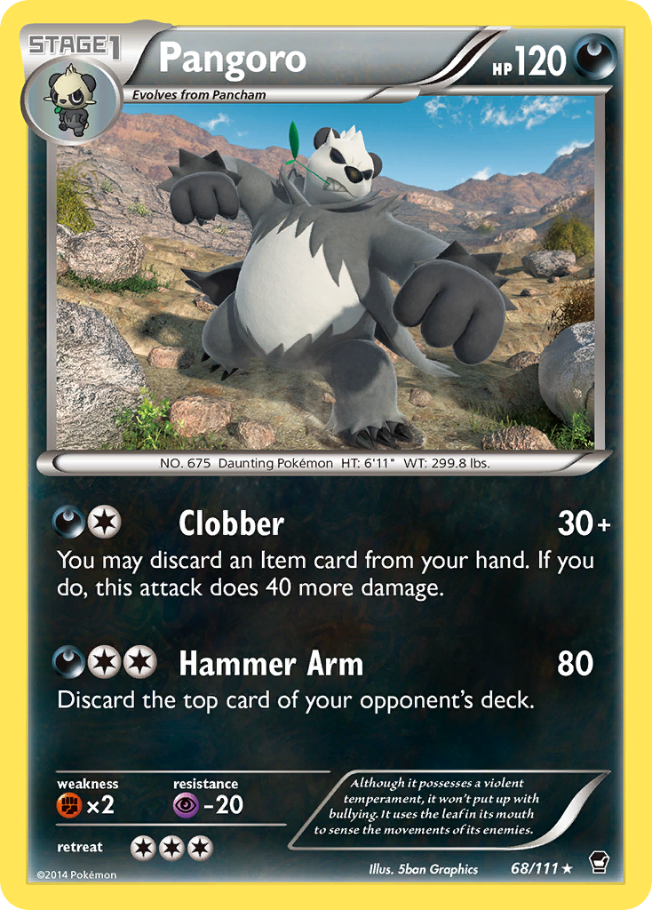 Pangoro (68/111) [XY: Furious Fists] | Game Master's Emporium (The New GME)