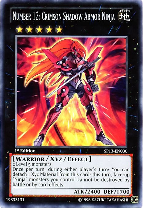 Number 12: Crimson Shadow Armor Ninja [SP13-EN030] Common | Game Master's Emporium (The New GME)