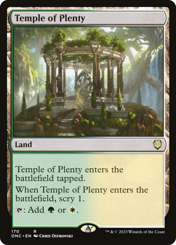 Temple of Plenty [Phyrexia: All Will Be One Commander] | Game Master's Emporium (The New GME)