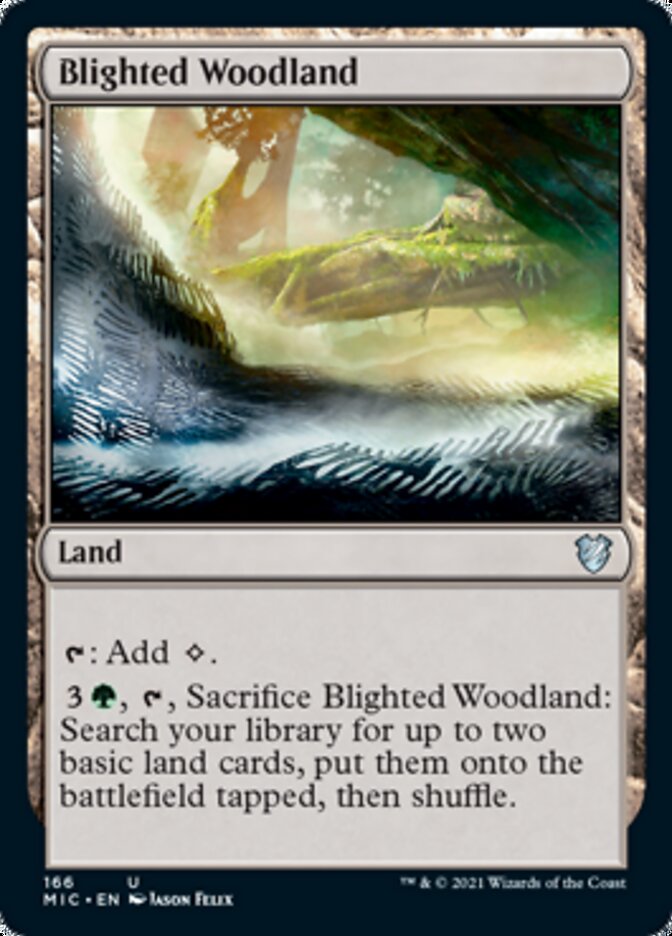 Blighted Woodland [Innistrad: Midnight Hunt Commander] | Game Master's Emporium (The New GME)