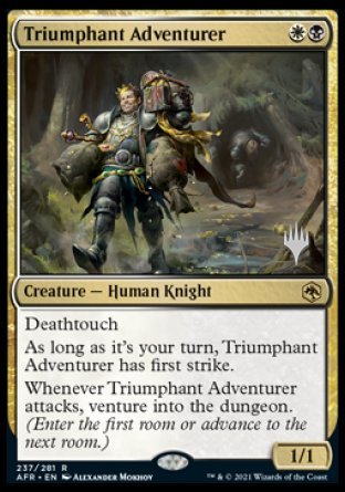 Triumphant Adventurer (Promo Pack) [Dungeons & Dragons: Adventures in the Forgotten Realms Promos] | Game Master's Emporium (The New GME)