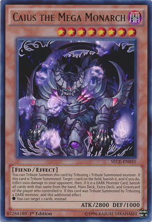 Caius the Mega Monarch [SECE-EN035] Ultra Rare | Game Master's Emporium (The New GME)