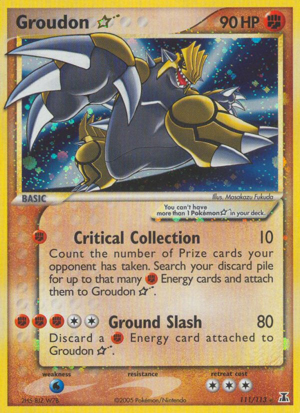 Groudon Star (111/113) [EX: Delta Species] | Game Master's Emporium (The New GME)
