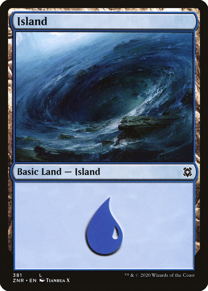 Island (381) [Zendikar Rising] | Game Master's Emporium (The New GME)