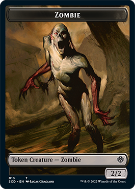 Zombie // Zombie Army Double-Sided Token [Starter Commander Decks] | Game Master's Emporium (The New GME)