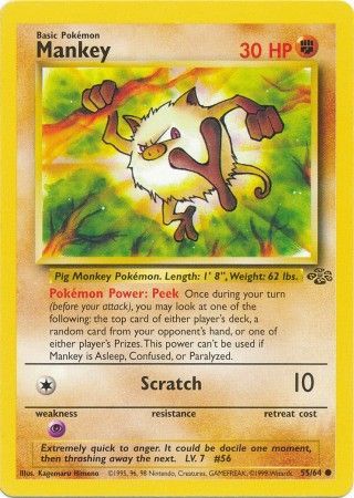 Mankey (55/64) [Jungle Unlimited] | Game Master's Emporium (The New GME)