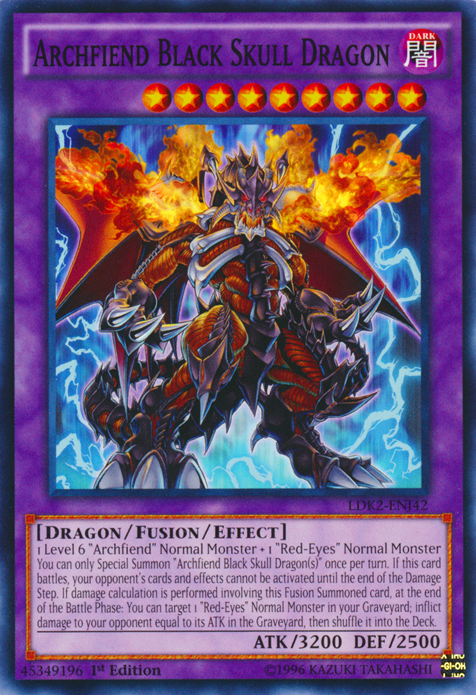 Archfiend Black Skull Dragon [LDK2-ENJ42] Common | Game Master's Emporium (The New GME)