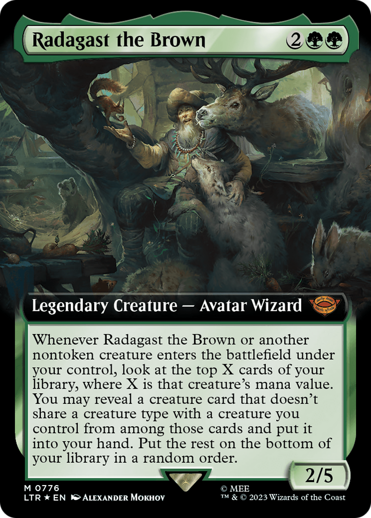 Radagast the Brown (Extended Art) (Surge Foil) [The Lord of the Rings: Tales of Middle-Earth] | Game Master's Emporium (The New GME)