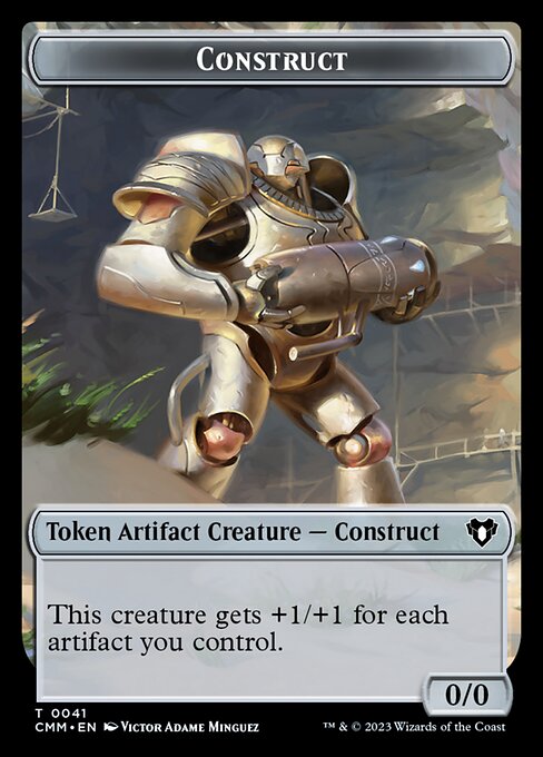 Treasure // Construct (0041) Double-Sided Token [Commander Masters Tokens] | Game Master's Emporium (The New GME)