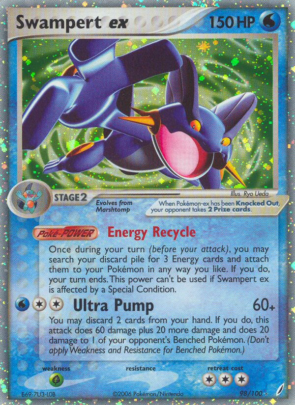 Swampert ex (98/100) [EX: Crystal Guardians] | Game Master's Emporium (The New GME)