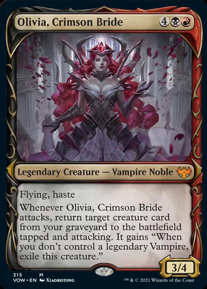 Olivia, Crimson Bride (Showcase Fang Frame) [Innistrad: Crimson Vow] | Game Master's Emporium (The New GME)