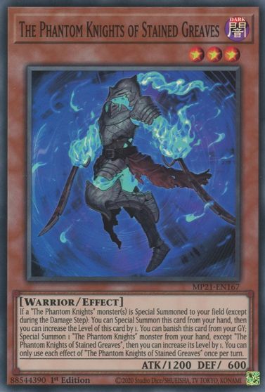 The Phantom Knights of Stained Greaves [MP21-EN167] Super Rare | Game Master's Emporium (The New GME)