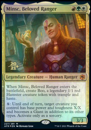 Minsc, Beloved Ranger [Dungeons & Dragons: Adventures in the Forgotten Realms Prerelease Promos] | Game Master's Emporium (The New GME)