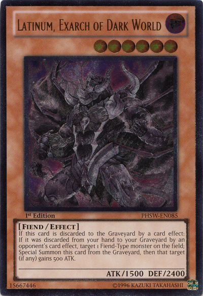Latinum, Exarch of Dark World [PHSW-EN085] Ultimate Rare | Game Master's Emporium (The New GME)