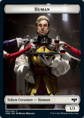 Human (001) // Vampire (007) Double-Sided Token [Innistrad: Crimson Vow Tokens] | Game Master's Emporium (The New GME)