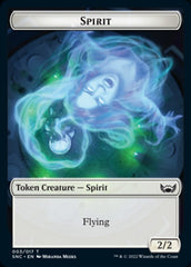 Fish // Spirit Double-Sided Token [Streets of New Capenna Tokens] | Game Master's Emporium (The New GME)