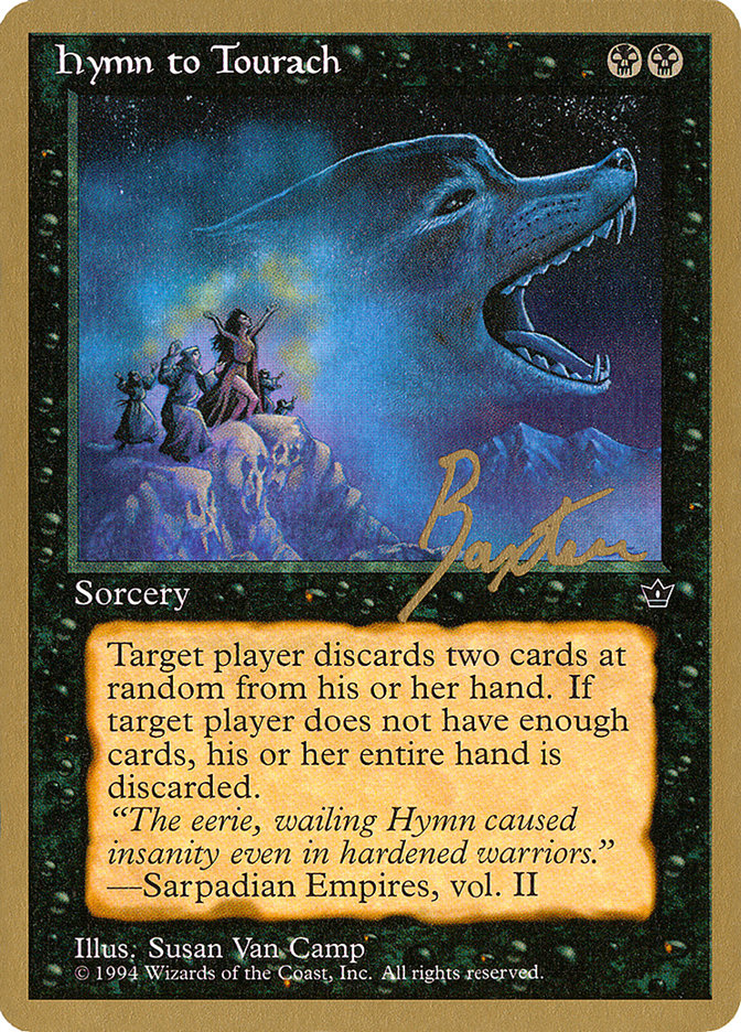 Hymn to Tourach (Wolf) (George Baxter) [Pro Tour Collector Set] | Game Master's Emporium (The New GME)