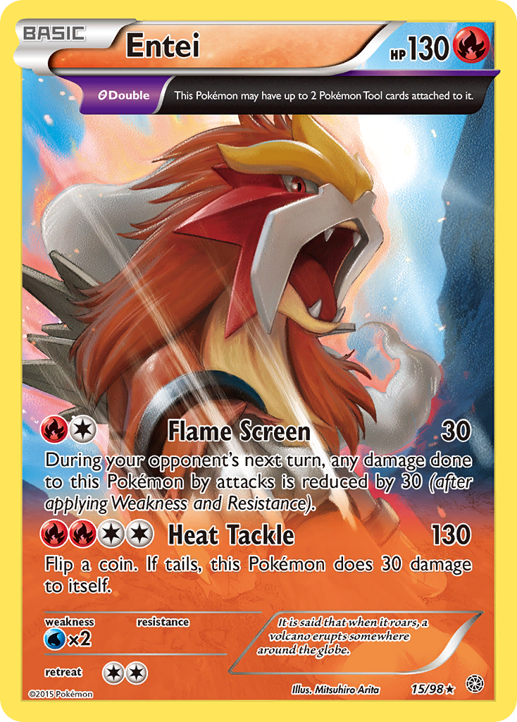 Entei (15/98) [XY: Ancient Origins] | Game Master's Emporium (The New GME)