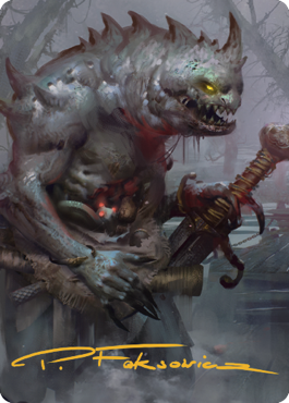 Gray Slaad Art Card (Gold-Stamped Signature) [Commander Legends: Battle for Baldur's Gate Art Series] | Game Master's Emporium (The New GME)