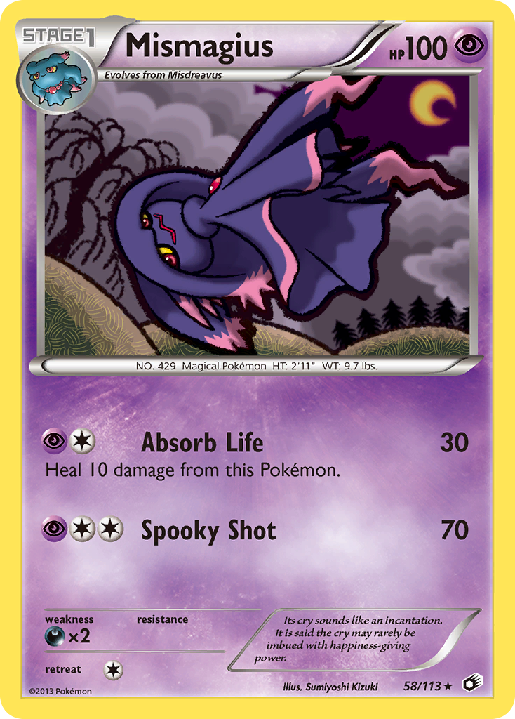 Mismagius (58/113) [Black & White: Legendary Treasures] | Game Master's Emporium (The New GME)