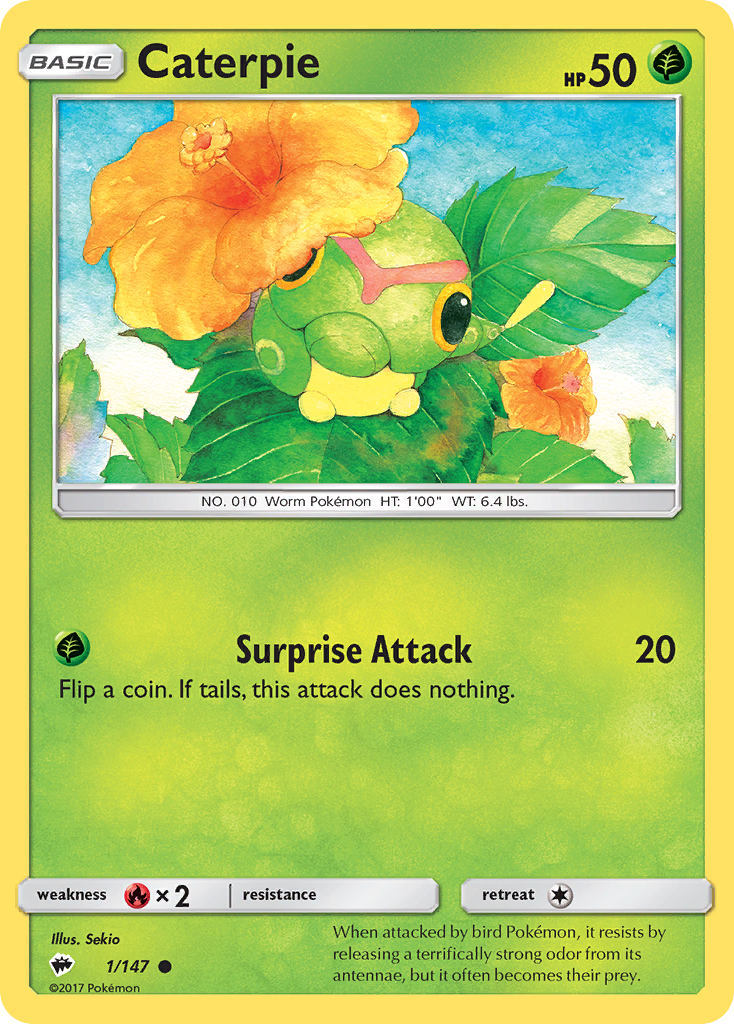 Caterpie (1/147) [Sun & Moon: Burning Shadows] | Game Master's Emporium (The New GME)